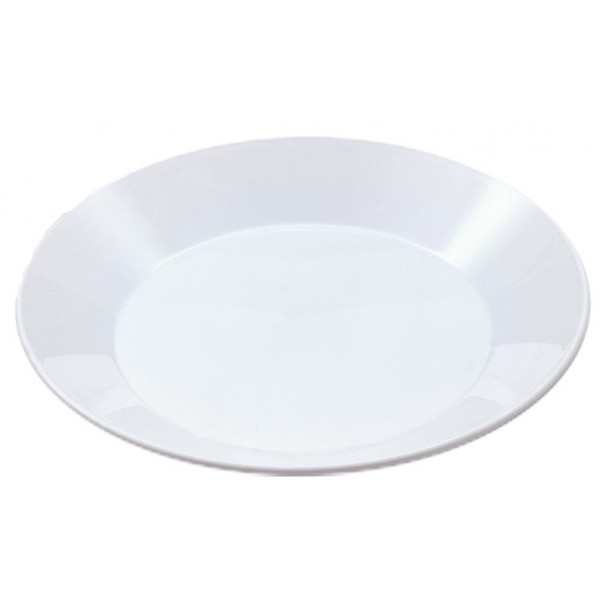 PLATO LLANO ABS Ø 22 cm BLANCO (TAPA OPCIONAL)