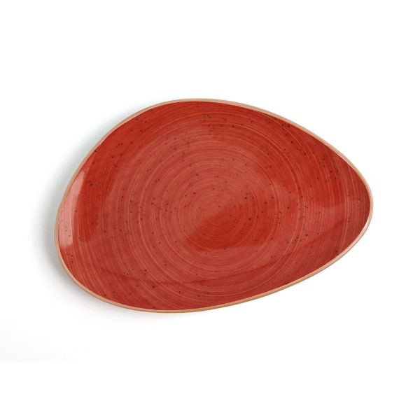 PLATO TRIANGULAR "TERRA ROJA" (Caja 6/12 und.)