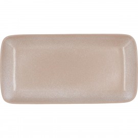 FUENTE RECTANGULAR PORCELANA "ROCCA - BEIGE"
