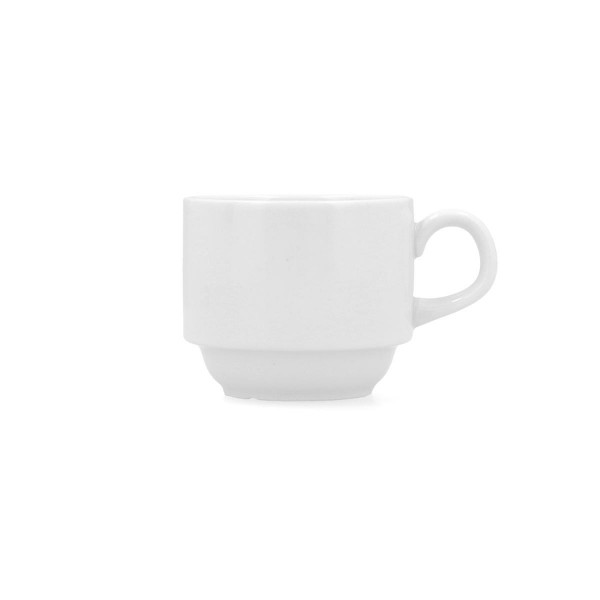 TAZA CORTADO PORCELANA "GLACIAL" 180 ml (Caja 6 unid.)